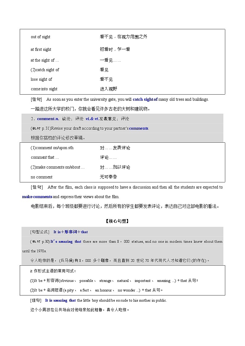 【同步讲义】（人教版2019）高中英语必修一 -第11讲 Unit 2 Travelling Around-Reading For Writing 讲义03