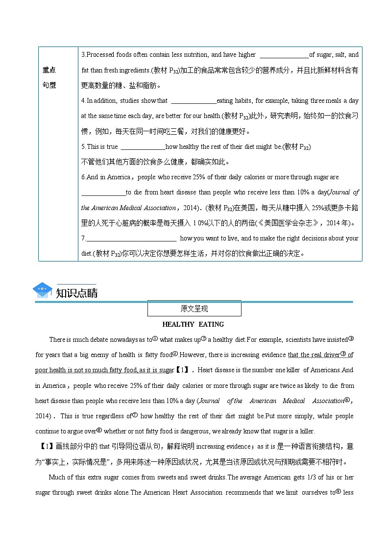 【同步讲义】（人教版2019）高中英语选修 第二册：专题10.Unit 3  Food and Culture 第二讲-Using Language & Other Parts 讲义02