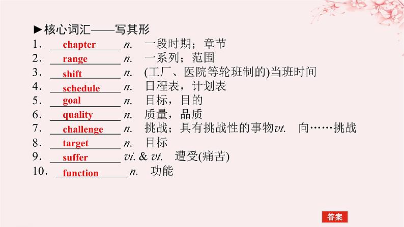 2024版新教材高考英语全程一轮总复习Unit1LifeChoices课件北师大版必修第一册04