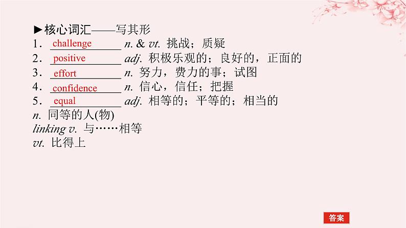 2024版新教材高考英语全程一轮总复习Unit1Backtoschool课件牛津译林版必修第一册第4页