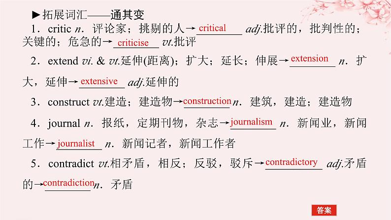 2024版新教材高考英语全程一轮总复习Unit1Themassmedia课件牛津译林版选择性必修第二册第8页