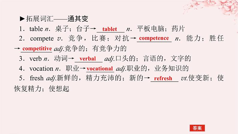 2024版新教材高考英语全程一轮总复习Unit4Nevertoooldtolearn课件牛津译林版选择性必修第四册06