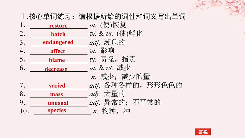 新教材2023版高中英语Unit3ConservationPartⅡLesson1TheSixthExtinction课件北师大版选择性必修第一册05