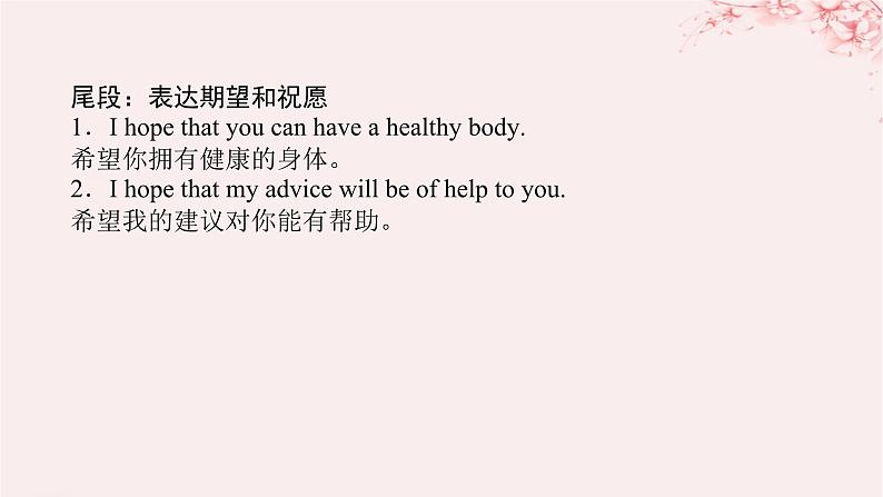 新教材2023版高中英语Unit2HealthyLifestyleSectionⅣWriting__写一封关于降生活方式的信课件新人教版选择性必修第三册第6页