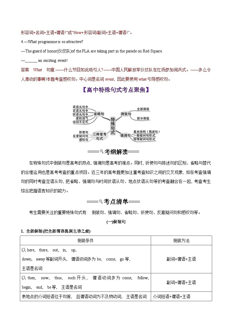 专题17.特殊句式（初高考点差异及衔接）（解析版）-2023年初升高英语无忧衔接第2页