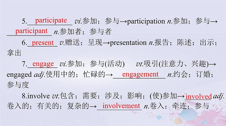 2024届高考英语一轮总复习第一部分选择性必修第二册Unit2BridgingCultures课件07