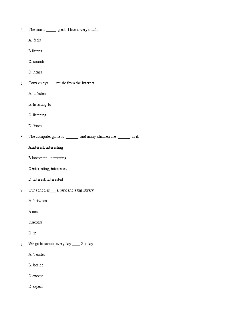 【中职专用】高中英语  （外研版·2021） Unit 2  We are friends! 同步练习（第6-7课时 For Better Performance & Around the World）03