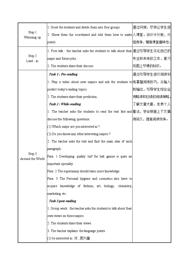 【中职专用】高中英语 外研版2021·基础模块1  Unit 1 School is interesting!课件+教案02