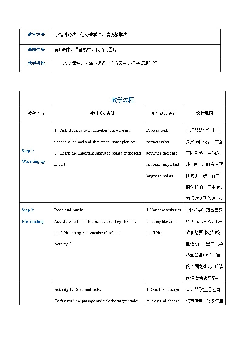 【中职专用】高中英语 高教版2021·基础模块1Unit4 School life（课件+教案+练习）02