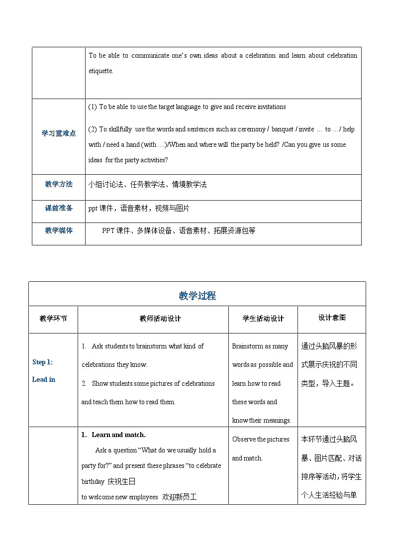 【中职专用】高中英语 高教版2021·基础模块1Unit5 Celebrations（课件+教案+练习）02
