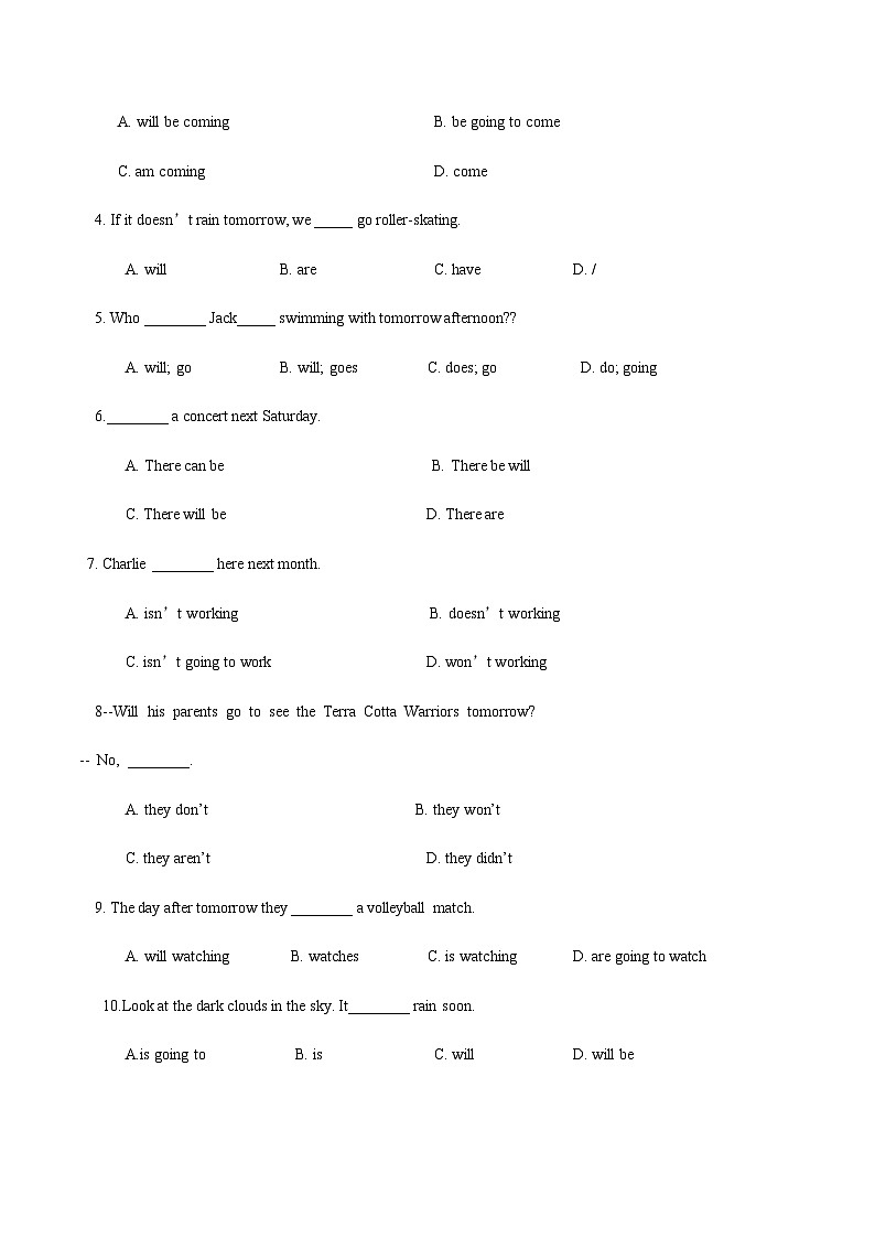 【中职专用】高中英语  高教版2021·基础模块一 Unit 4 B卷02