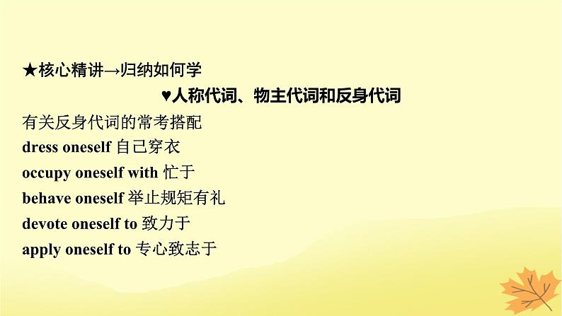 2024版高考英语一轮总复习第二部分基础语法讲练专题一词法篇第3讲代词课件第7页