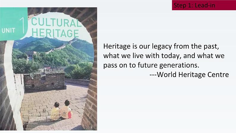 2019新人教高中英语必修二Unit1Cultural Heritage Listening and Speaking课件PPT02