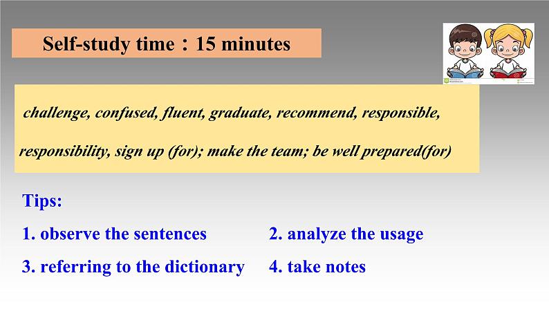 2019新人教高中英语必修一unit1 The freshman challenge language points课件PPT第4页