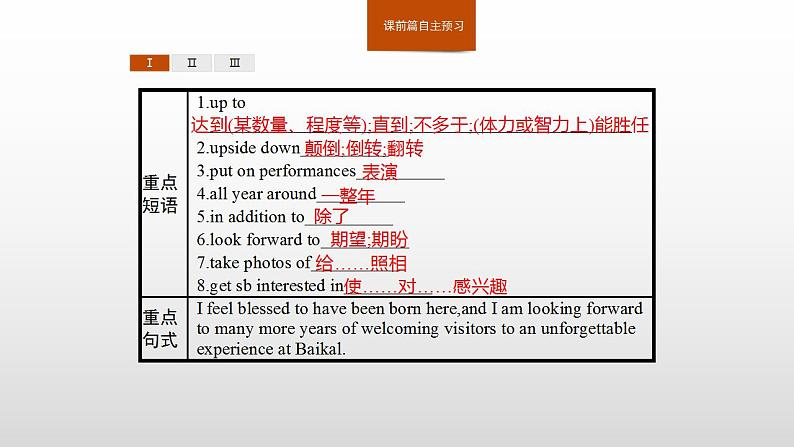 2019新人教高中英语选择性必修1Unit3Using Language -Theme Parks阅读词汇句型课件第3页