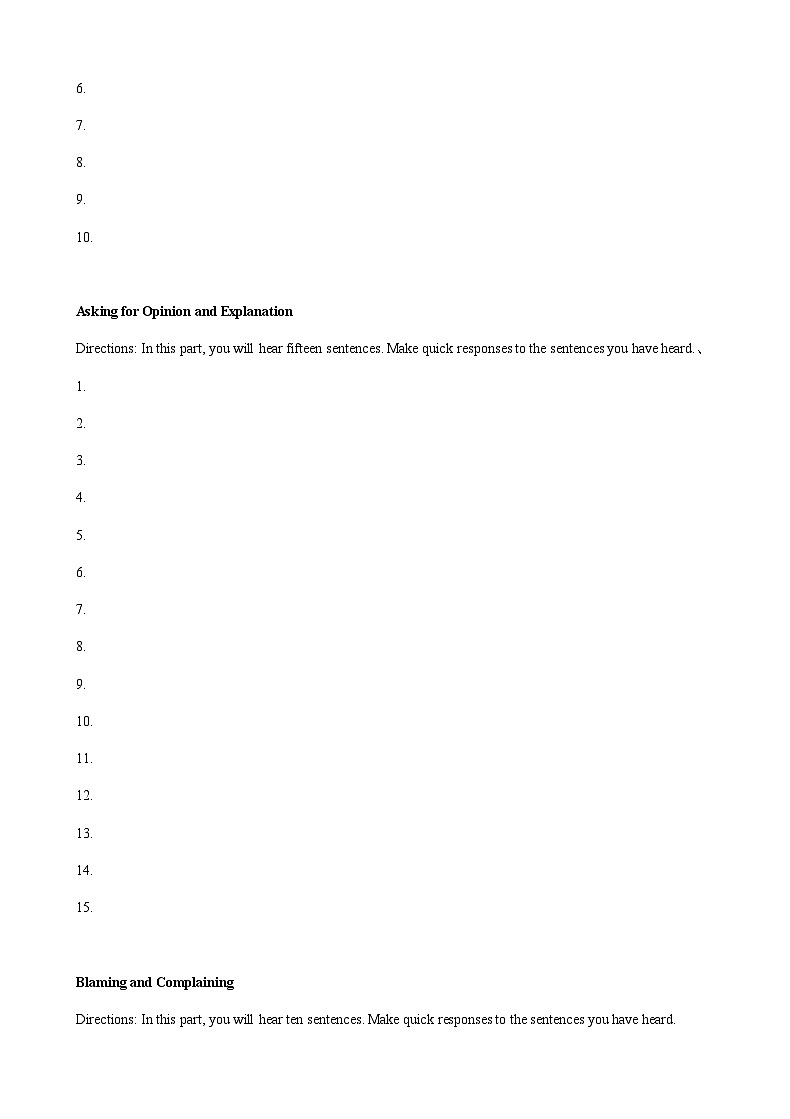 Part 2 专项训练4 快速应答-【高频考点解密】2023年高考英语二轮复习讲义+分层训练（上海专用）03