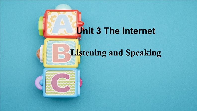 2021新人教高中英语必修二Unit3Listening and Speaking--Ask About Online habits课件PPT01