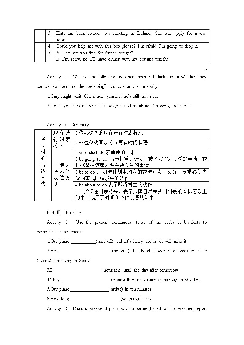 2019新人教必修一Unit2Discovering useful structures学案02