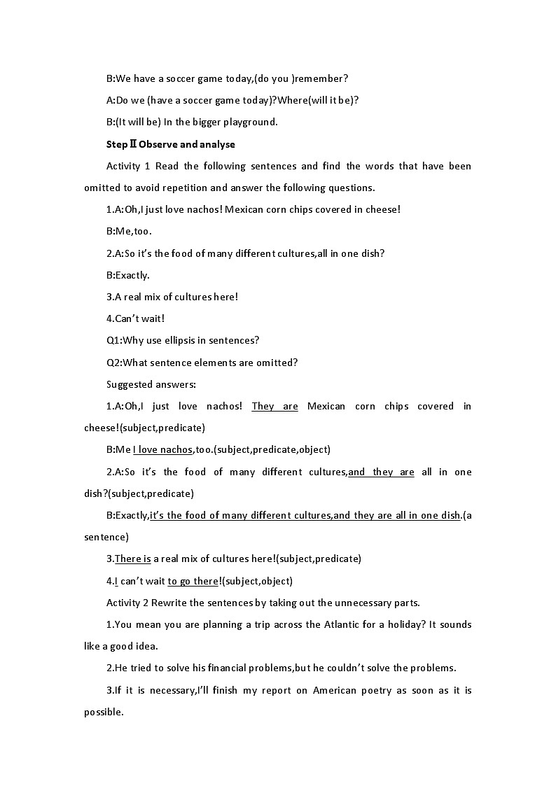 2019新人教高中英语必修三Unit3Diverse Cultures--Discovering Useful Structures公开课教案第2页