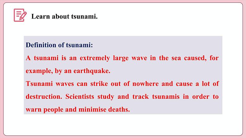 Unit 4 Natural Disasters Period VI  Video Time & Assessing Your Progress（课件）-2023-2024学年高中英语人教版（2019）选择性必修第一册03