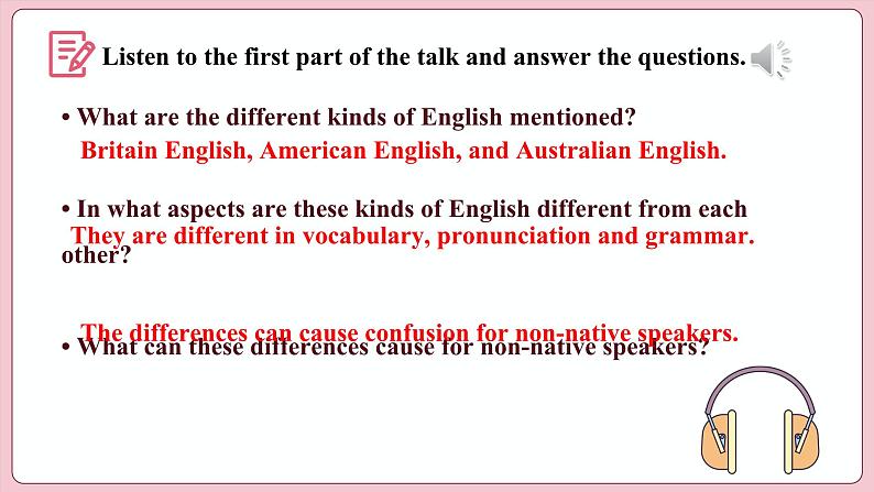 Unit 5 Languages Around the World  Period Ⅳ  Listening and Talking（课件）-2023-2024学年高中英语人教版（2019）选择性必修第一册第5页