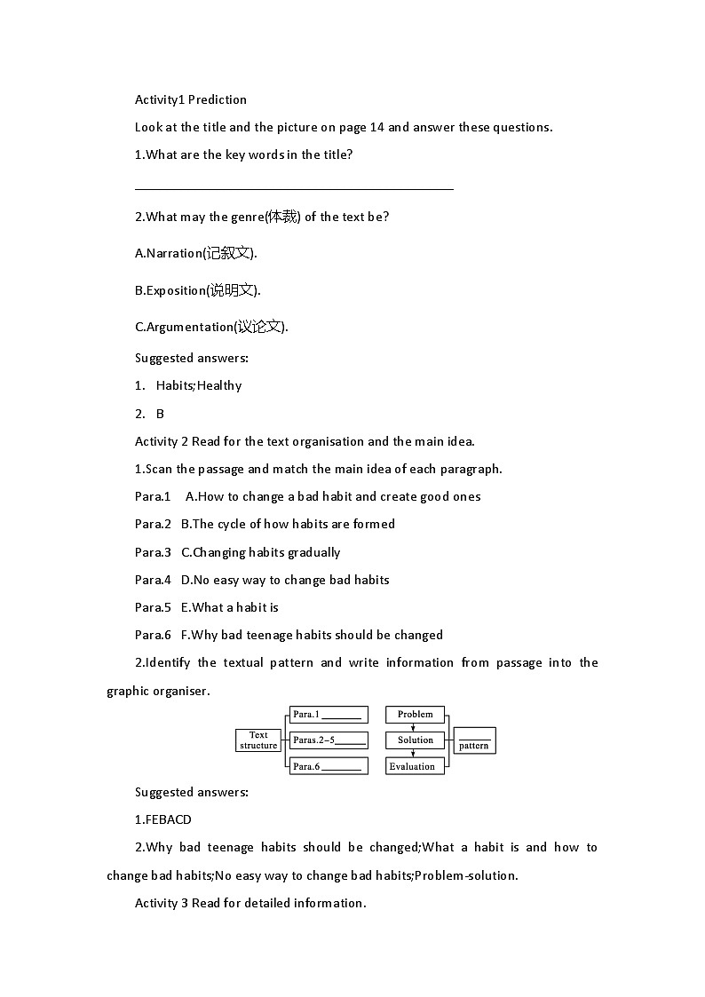 2019新人教高中英语选择性必修三Unit2 Healthy Lifestyle-Reading and Thinking公开课教案02