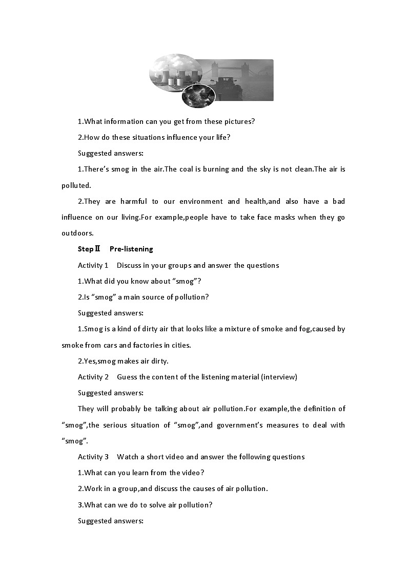 2019新人教高中英语选择性必修三Unit3 Environemntal Protection--Using Language(P30-P31)公开课教案第2页