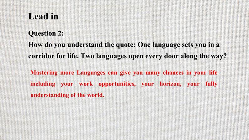 2019新人教高中英语必修一Unit5 Languages around the world listening and speaking公开课课件第4页