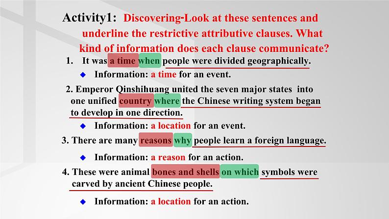 2019新人教高中英语必修一Unit5Discovering useful structures公开课课件02