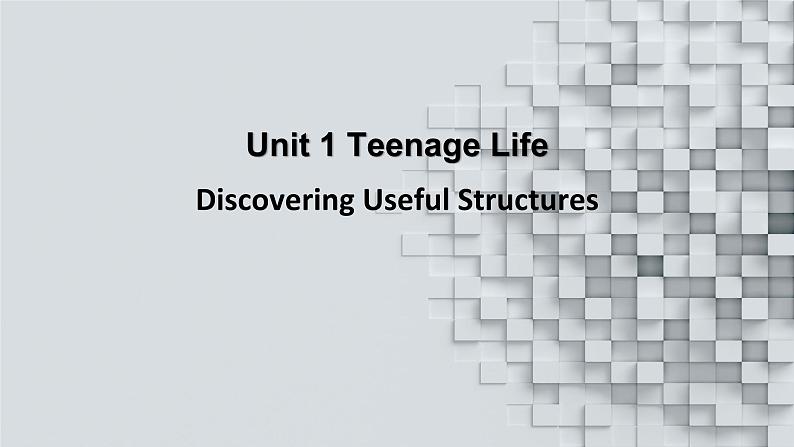 2019新人教高中英语必修一Unit1Discovering useful structures精美公开课件01