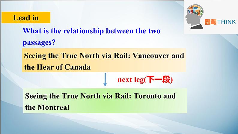 2019新人教高中英语选择性必修二Unit4 UsingLanguage--Write about a rail journey across Canada公开课课件第3页