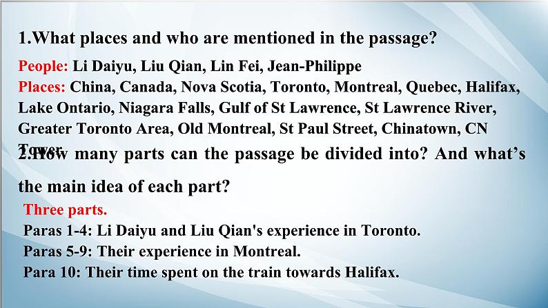 2019新人教高中英语选择性必修二Unit4 UsingLanguage--Write about a rail journey across Canada公开课课件第6页