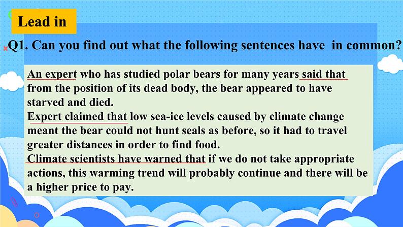 2019新人教高中英语选择性必修三Unit3 Environmental protection Discover Useful Structures公开课课件03