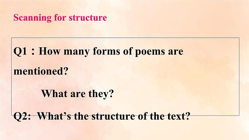 2019新人教高中英语选择性必修三Unit5 poems Reading and Thinking公开课课件05