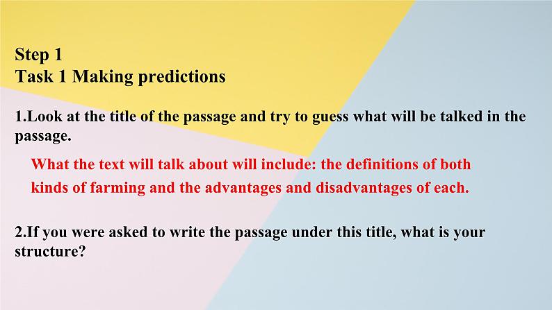 2019新人教高中英语选择性必修一Unit5 Using Language--Evaluate chemical farming and organic farming公开课课件第3页