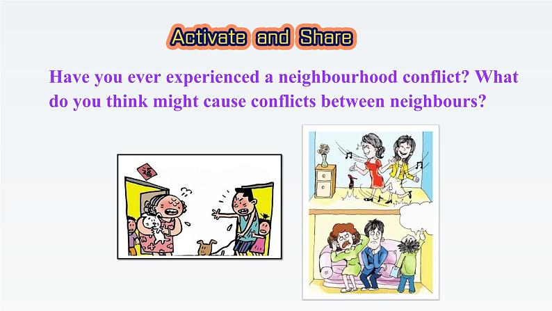 新北师大版高中英语选择性必修四Unit11Conflicts and Compromise-Lesson1Living with Community课件05