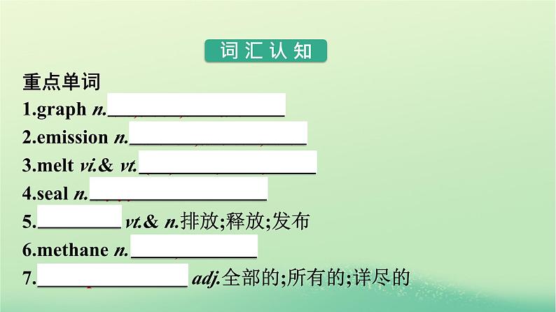 广西专版2023_2024学年新教材高中英语Unit3EnvironmentalProtectionSectionⅠReadingandThinking课件新人教版选择性必修第三册第4页