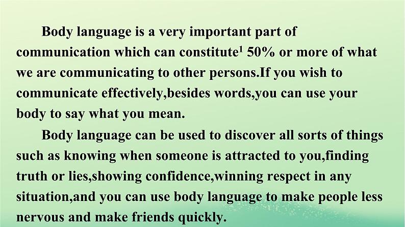 广西专版2023_2024学年新教材高中英语Unit4BodyLanguageSectionⅠReadingandThinking课件新人教版选择性必修第一册第5页