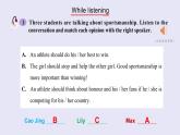 2023-2024学年高一英语人教版 必修一  Unit 3 Listening and Talking课件PPT