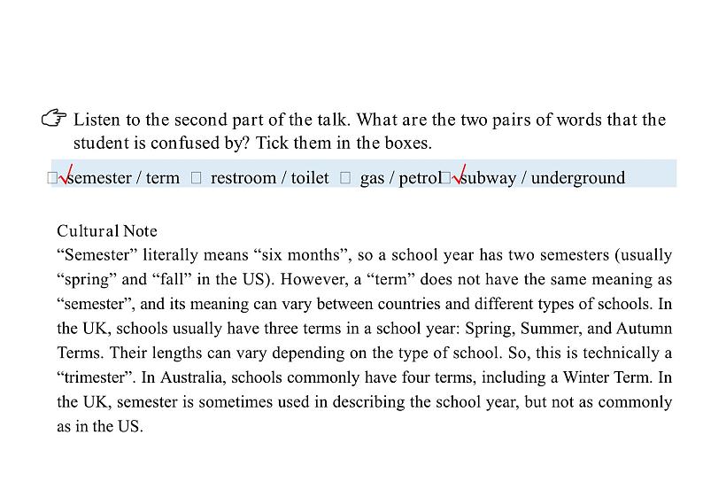 2023-204学年高一英语人教版必修第一册课件  Unit 5 Listening and Talking05