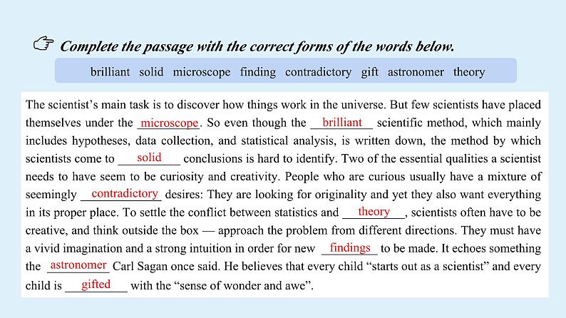 2023-2024学年高二英语人教版选择性必修二 Unit 1 Assessing Your Progress & Project课件PPT第4页