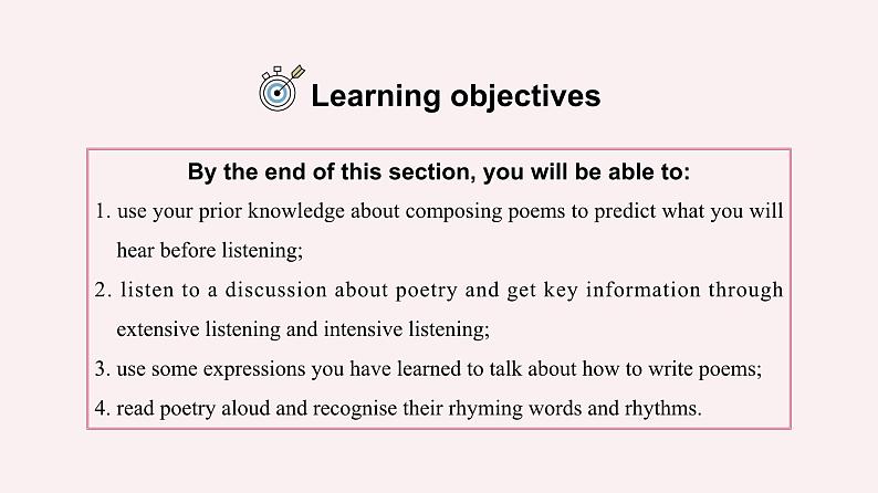 2023-2024学年高二英语人教版 选择性必修三 Unit 5 Using Language (Listening and Speaking)课件PPT第2页