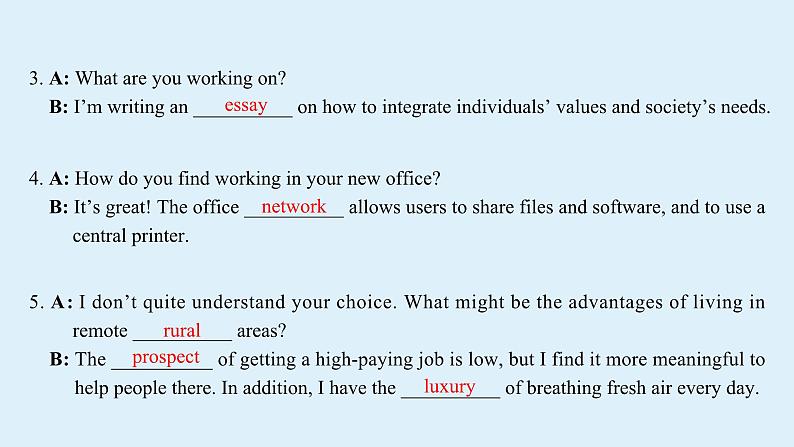 高二英语人教版 选择性必修一 Unit 2 Assessing Your Progress & Project（课件）05