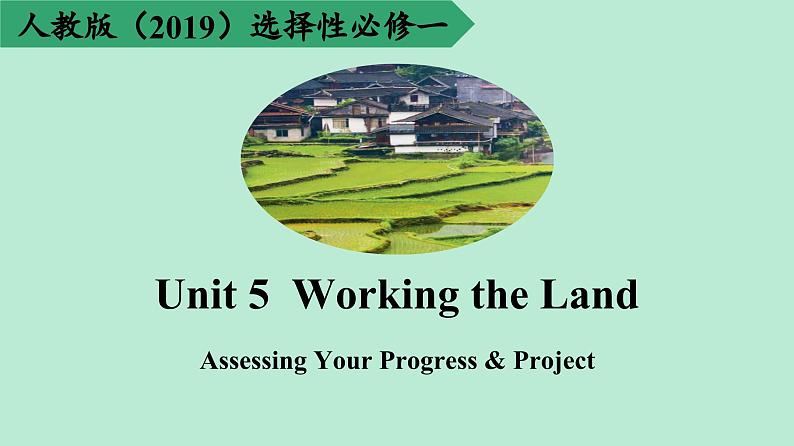 高二英语人教版 选择性必修一 Unit 5 Assessing Your Progress & Project（课件）01