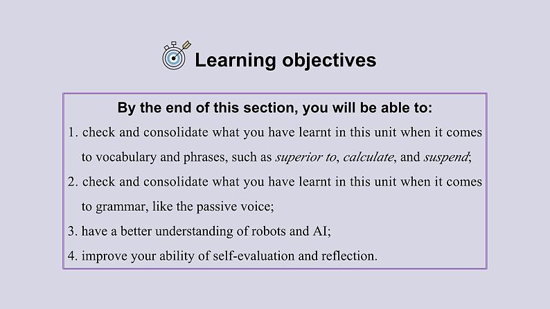 2023-2024学年高二英语人教版 选择性必修四Unit 1 Assessing Your Progress & Project（课件）03