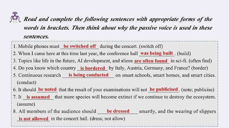 2023-2024学年高二英语人教版 选择性必修四Unit 1 Assessing Your Progress & Project（课件）05