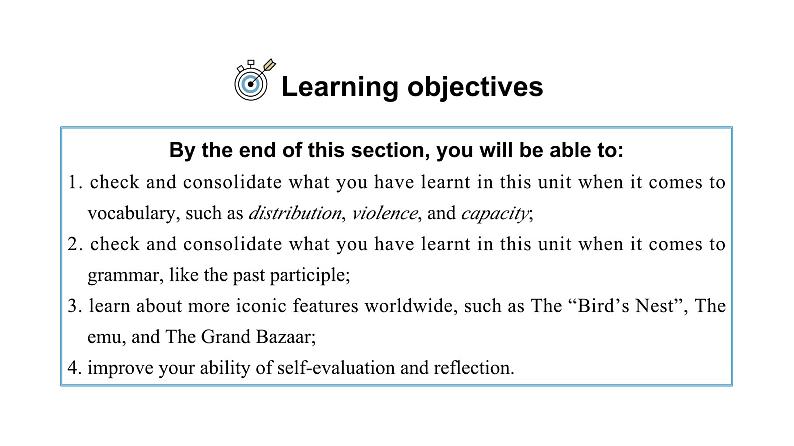 2023-2024学年高二英语人教版 选择性必修四  Unit 2 Assessing Your Progress & Project（课件）03