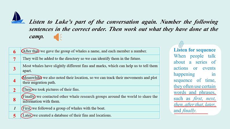 2023-2024学年高二英语人教版 选择性必修四  Unit 3 Using Language（Listening and Speaking）（课件）07