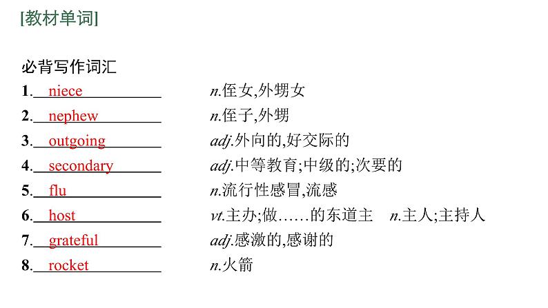 2024届北师版高考英语一轮复习选择性必修第一册UNIT 1RELATIONSHIPS课件第4页