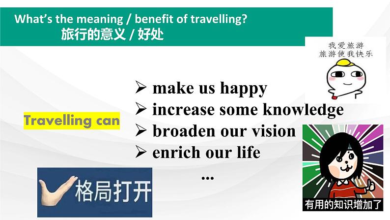 新人教高中英语必修一Unit2Travelling Around-Listening and Speaking课件05